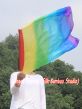 1 Piece 85 cm (33") prophetic silk worship flex flag for kids, Rainbow