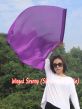 1 Piece 85 cm (33") prophetic silk worship flex flag for kids, purple