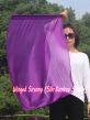 1 Piece 85 cm (33") prophetic silk worship flex flag for kids, purple