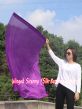 1 Piece 130 cm (51") prophetic silk worship flex flag, purple