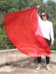 1 Piece 130 cm (51") prophetic silk worship flex flag, red