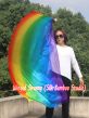 1 Piece 130 cm (51") prophetic silk worship flex flag, Rainbow