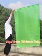 1 Piece 130 cm (51") prophetic silk worship flex flag, green