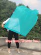 1 Piece 130 cm (51") prophetic silk worship flex flag, peacock green