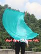 1 Piece 130 cm (51") prophetic silk worship flex flag, peacock green