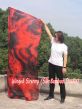 1 Piece 222 cm (88") prophetic silk worship flex flag, Lava