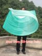 1 Piece 222 cm (88") prophetic silk worship flex flag, peacock green fading