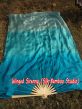 1 pair 1.1m (43") aqua fading silk fan veils for kids