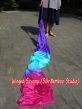 1 piece 250 cm (98") purple-turquoise-pink worship silk throw streamer