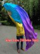 70" x 45" extra large Mystery belly dance silk fan veil