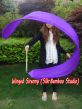 1 piece purple 2.5m (98") silk worship streamer