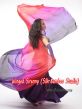 1 piece black-purple-pink-red 5 Mommes colorful belly dance silk veil 