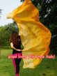 1 piece orange shading 5 Mommes belly dance silk veil 