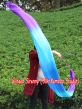 1 piece 250 cm (98") purple-turquoise-blue-turquoise-purple worship silk throw streamer