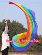 1 Piece Rainbow 2.7m (3yds) dance silk veil poi