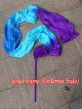 1 piece 250 cm (98") purple-turquoise-blue-turquoise-purple worship silk throw streamer