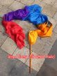 250 cm (98") orange-blue-purple-red worship silk throw streamer