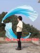 1 Piece turquoise fading 1.8m (71") circular dance silk veil poi