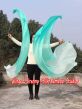 1 Piece peacock fading 2.3m (90") dance silk veil poi