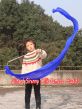 1 piece blue 180 cm (71") silk streamer