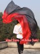 1 piece black-red 5 Mommes colorful belly dance silk veil 