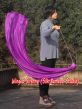 1 Piece purple 1.35m (53") dance silk veil poi