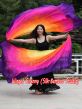 1 PIECE yellow-orange-pink-purple circular 8 Mommes belly dance silk veil