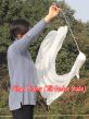 1 Piece white 1.35m (53") dance silk veil poi