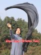 1 Piece black 1.8m (70") dance silk veil poi