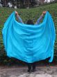 turquoise 5 Mommes 2.7m*1.4m (3 yds x 55") belly dance silk veil 