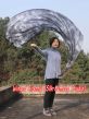 1 Piece black+white 1.8m (70") dance silk veil poi