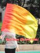 1pc 81cm (32") spinning silk flag poi for Worship & Praise, Fire