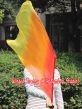 1pc 81cm (32") spinning silk flag poi for Worship & Praise, Fire