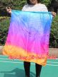 1pc 81cm (32") spinning silk flag poi for Worship & Praise, Iridescence