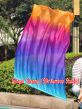 1pc 81cm (32") spinning silk flag poi for Worship & Praise, Iridescence