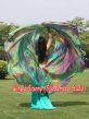 1 PIECE Spring tie-dye half circle 6 Mommes belly dance silk veil