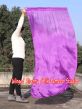 Spinning silk flag poi 174cm (68") for Worship & Praise, purple