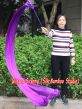 1 piece 250 cm (98") purple worship silk throw streamer