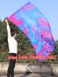 Spinning silk flag poi 174cm (68") for Worship & Praise, Mermaid Dream