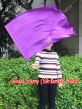 1pc 81cm (32") spinning silk flag poi for Worship & Praise, purple