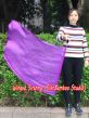 1pc 81cm (32") spinning silk flag poi for Worship & Praise, purple