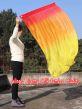 spinning silk flag poi 129cm (51") for Worship & Praise, red-orange-yellow