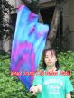 1pc 81cm (32") spinning silk flag poi for Worship & Praise, Mermaid Dream