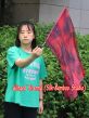 1pc 81cm (32") spinning silk flag poi for Worship & Praise, Lava