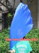 1pc 81cm (32") spinning silk flag poi for Worship & Praise, blue