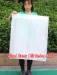 1pc 81cm (32") spinning silk flag poi for Worship & Praise, white