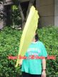 1pc 81cm (32") spinning silk flag poi for Worship & Praise, yellow