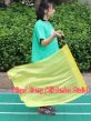 1pc 81cm (32") spinning silk flag poi for Worship & Praise, yellow