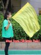 1pc 81cm (32") spinning silk flag poi for Worship & Praise, yellow