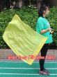 1pc 81cm (32") spinning silk flag poi for Worship & Praise, yellow